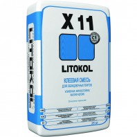 Плиточный клей Litokol  X11 25 кг  Серый  