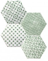 Керамическая плитка Cevica Marrakech  Mosaic Verde 150х150х9.5 мм   