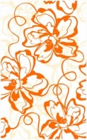 Декор Нефрит Керамика Монро  Оранжевый 400х250х8 мм  04-01-1-09-00-35-050-0 